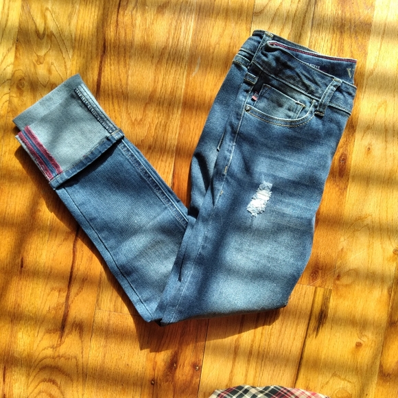 #357 Girls Vigoss Straight Blue Jeans Stevie - Picture 11 of 14